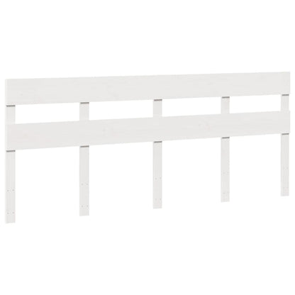 Letto senza Materasso Bianco 180x200 cm Legno Massello di Pino | homemem39