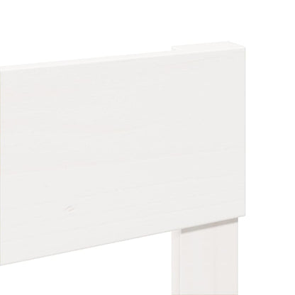 Giroletto senza Materasso Bianco 200x200 cm Legno Massello Pino