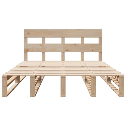 Letto senza Materasso 120x190 cm in Legno Massello di Pino | homemem39
