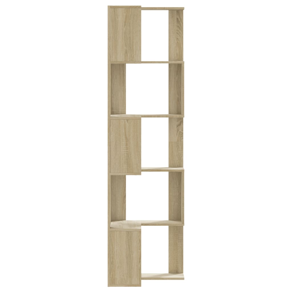 Libreria Angolare 5Ripiani Rovere Sonoma 50x50x179 cm Legno | homemem39
