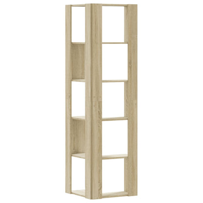 Libreria Angolare 5Ripiani Rovere Sonoma 50x50x179 cm Legno | homemem39
