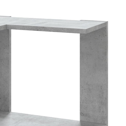 Libreria Angolare 5Ripiani Grigio Cemento 50x50x179 cm Legno