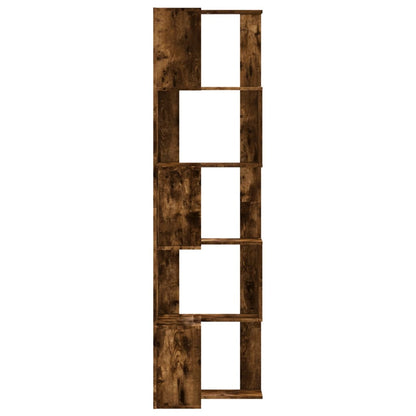 Libreria Angolare 5Ripiani Rovere Fumo 50x50x179 cm Multistrato | homemem39