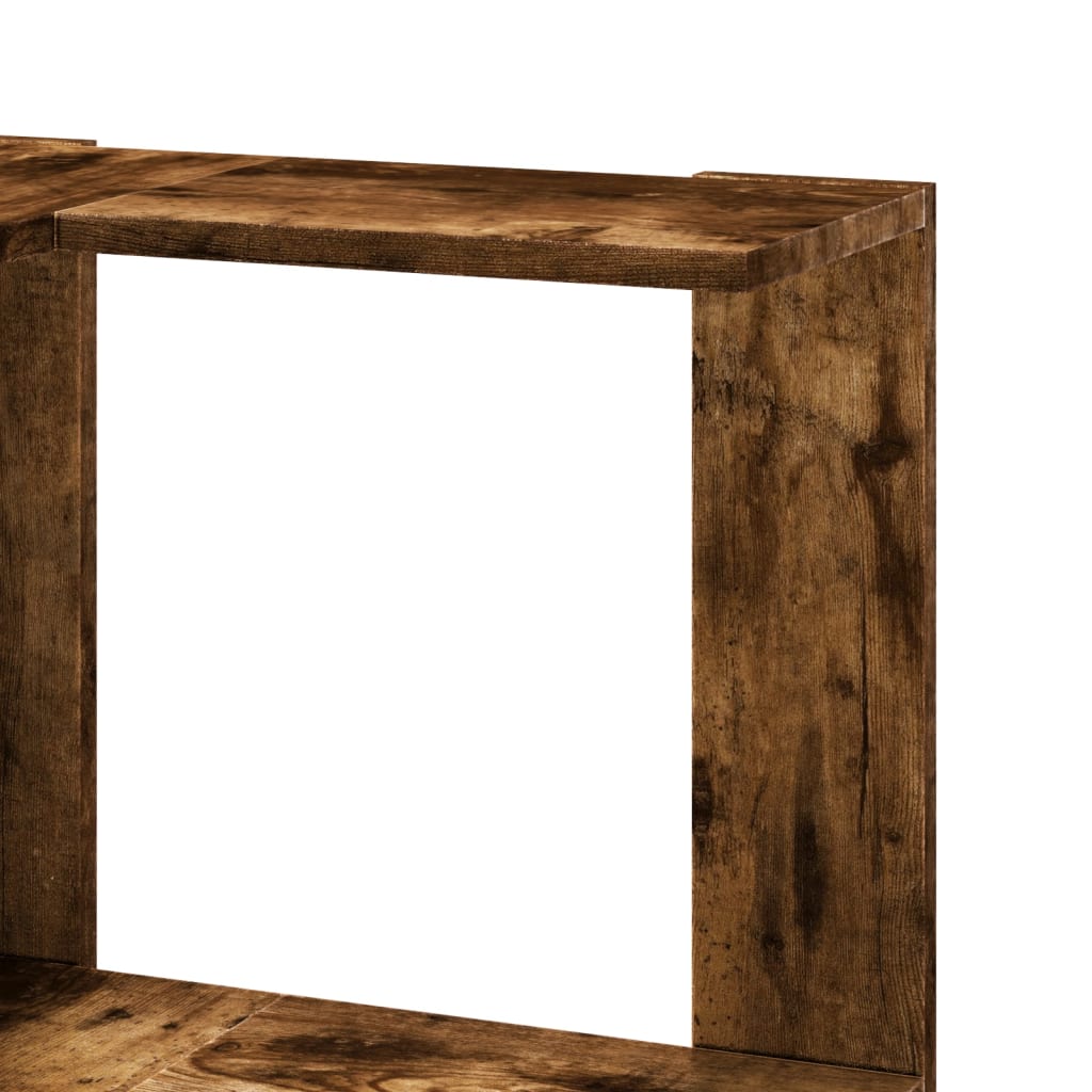 Libreria Angolare 5Ripiani Rovere Fumo 50x50x179 cm Multistrato | homemem39