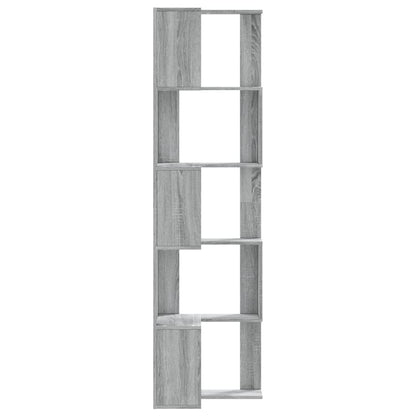 Libreria Angolare 5Ripiani Grigio Sonoma 50x50x179 cm Legno | homemem39