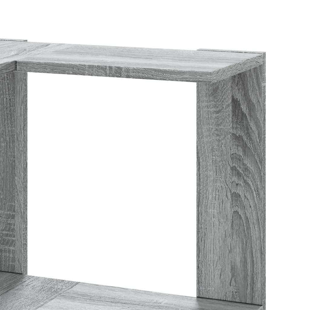 Libreria Angolare 5Ripiani Grigio Sonoma 50x50x179 cm Legno | homemem39