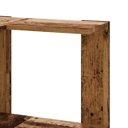 Libreria Angolare 5Ripiani Legno Vecchio 50x50x179 cm Legno | homemem39
