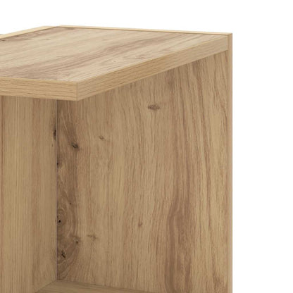 Scaffale Angolare Muro Rovere Artigianale 36,5x36,5x140cm Legno | homemem39