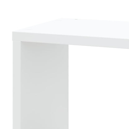 Scaffale Angolare Muro Bianco 45x45x147 cm Legno Multistrato | homemem39