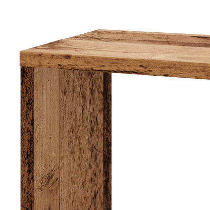 Scaffale Angolare Muro Legno Antico 45x45x147 cm Multistrato | homemem39
