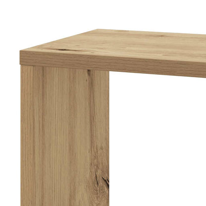 Scaffale Angolare Muro Rovere Artigianale 45x45x147 cm Legno | homemem39