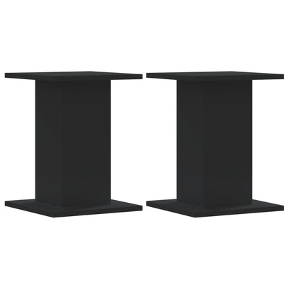 Supporti Altoparlanti 2 pz Neri 30x30x40cm in Legno Multistrato - homemem39