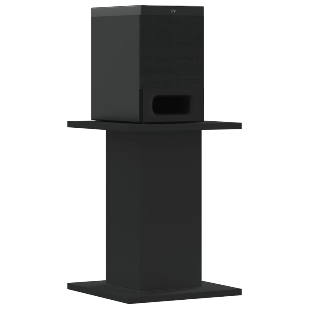 Supporti Altoparlanti 2 pz Neri 30x30x40cm in Legno Multistrato - homemem39