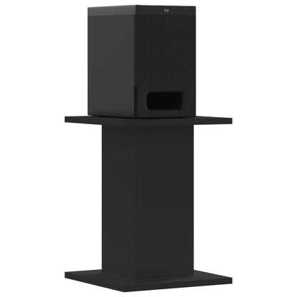 Supporti Altoparlanti 2 pz Neri 30x30x40cm in Legno Multistrato - homemem39
