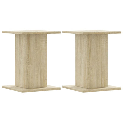 Supporti Altoparlanti 2 pz Rovere 30x30x40 cm in Multistrato - homemem39