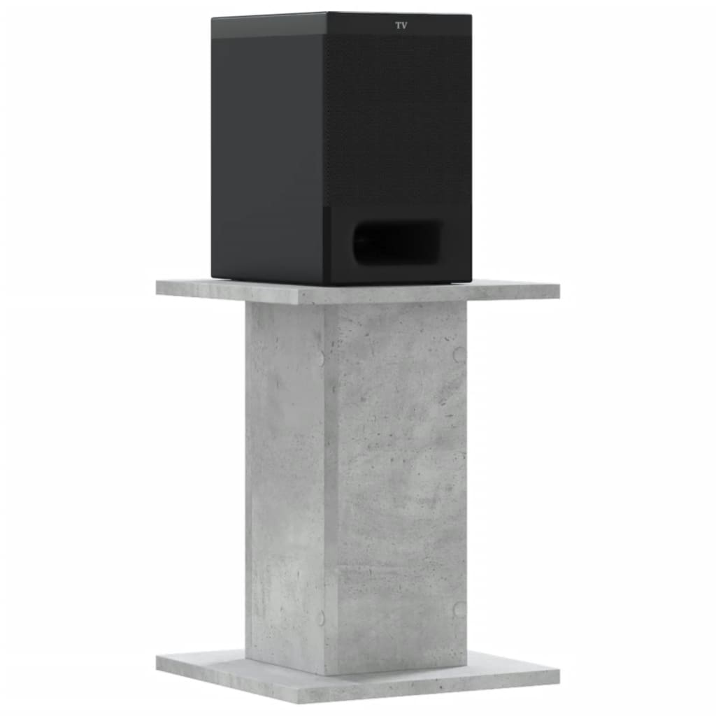 Supporti Altoparlanti 2 pz Grigio 30x30x40 cm Legno Multistrato - homemem39