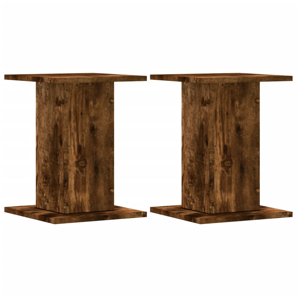 Supporti Altoparlanti 2 pz Rovere 30x30x40 cm Legno Multistrato - homemem39