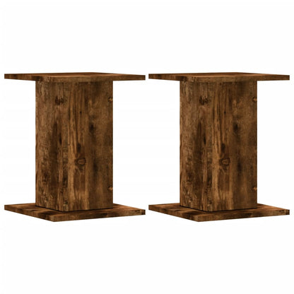 Supporti Altoparlanti 2 pz Rovere 30x30x40 cm Legno Multistrato - homemem39