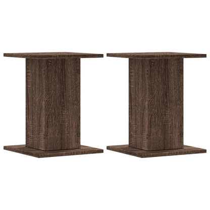 Supporti Altoparlanti 2 pz Marrone 30x30x40cm Legno Multistrato - homemem39