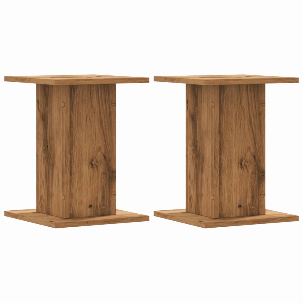 Supporti Altoparlanti 2 pz Rovere 30x30x40 cm in Multistrato - homemem39