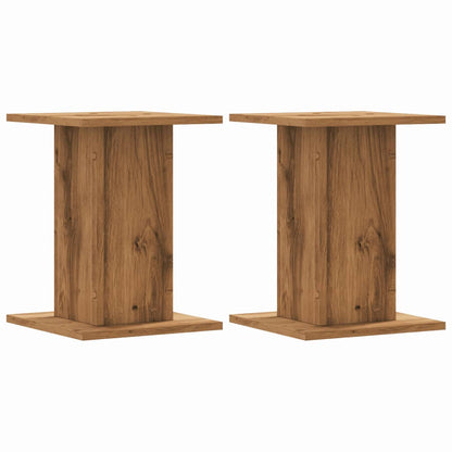 Supporti Altoparlanti 2 pz Rovere 30x30x40 cm in Multistrato - homemem39