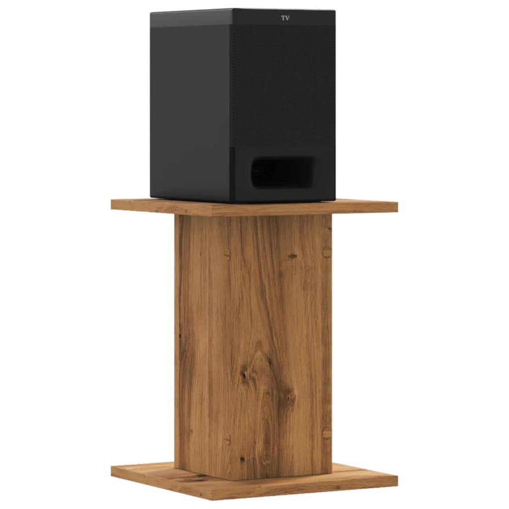 Supporti Altoparlanti 2 pz Rovere 30x30x40 cm in Multistrato - homemem39
