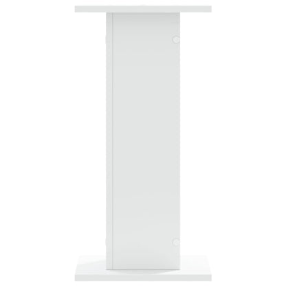 Supporti Altoparlanti 2 pz Bianchi 30x30x40cm Legno Multistrato - homemem39