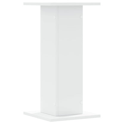 Supporti Altoparlanti 2 pz Bianchi 30x30x40cm Legno Multistrato - homemem39