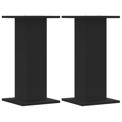 Supporti Altoparlanti 2 pz Neri 30x30x40cm in Legno Multistrato - homemem39