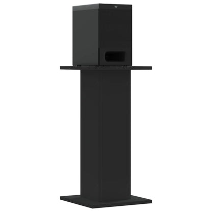 Supporti Altoparlanti 2 pz Neri 30x30x40cm in Legno Multistrato - homemem39