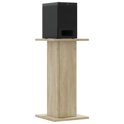 Supporti Altoparlanti 2 pz Rovere 30x30x40 cm in Multistrato - homemem39