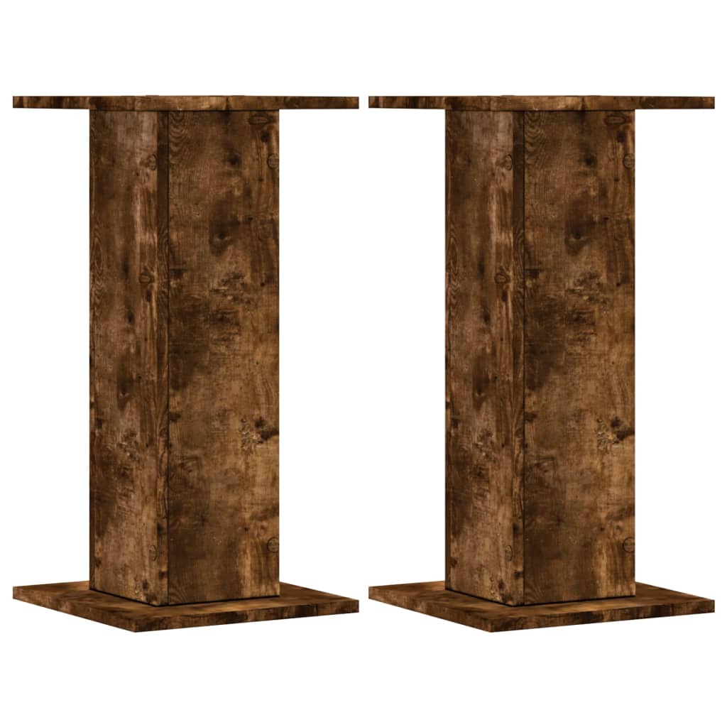 Supporti Altoparlanti 2 pz Rovere 30x30x40 cm Legno Multistrato - homemem39