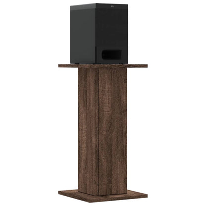 Supporti Altoparlanti 2 pz Marrone 30x30x60cm Legno Multistrato - homemem39