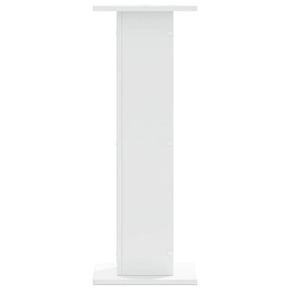 Supporti Altoparlanti 2 pz Bianchi 30x30x80cm Legno Multistrato - homemem39