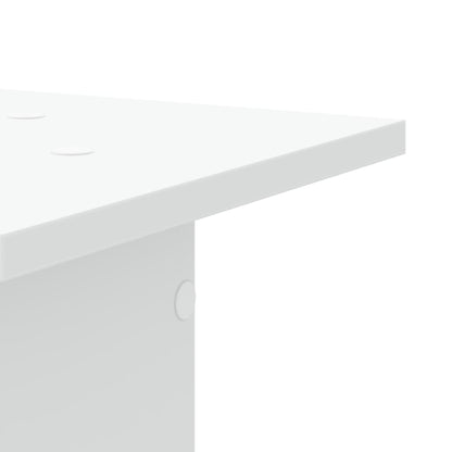 Supporti Altoparlanti 2 pz Bianchi 30x30x80cm Legno Multistrato - homemem39