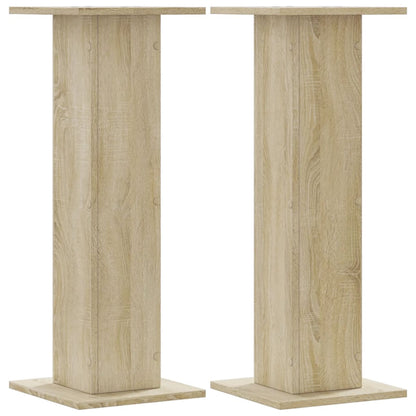 Supporti Altoparlanti 2 pz Rovere 30x30x80 cm in Multistrato - homemem39