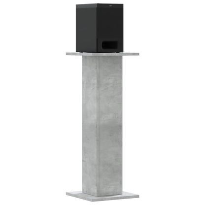 Supporti Altoparlanti 2 pz Grigio 30x30x80 cm Legno Multistrato - homemem39