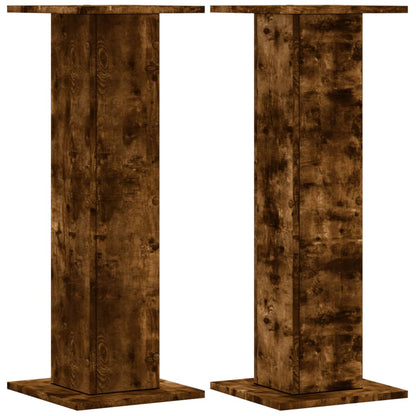 Supporti Altoparlanti 2 pz Rovere 30x30x80 cm Legno Multistrato - homemem39