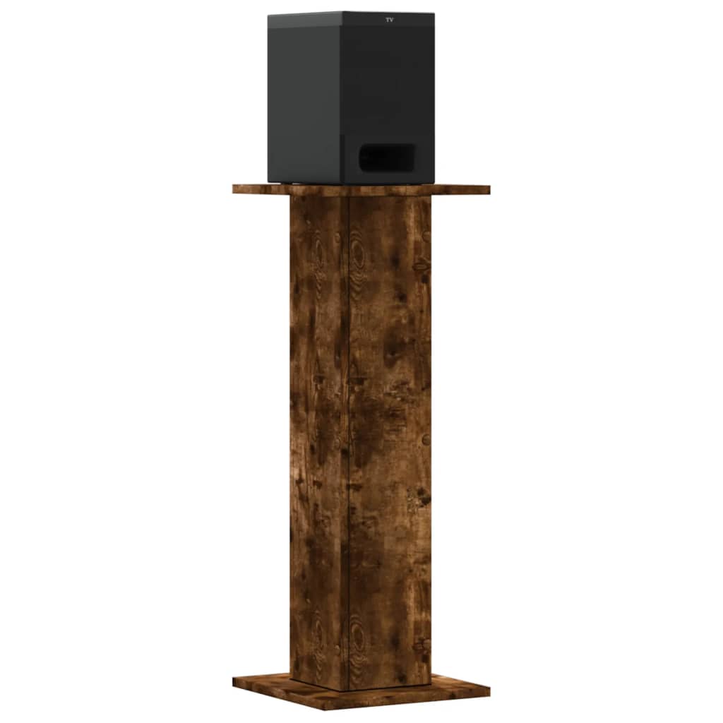 Supporti Altoparlanti 2 pz Rovere 30x30x80 cm Legno Multistrato - homemem39