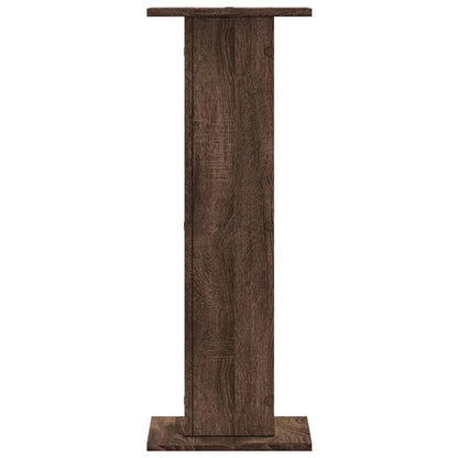 Supporti Altoparlanti 2 pz Marrone 30x30x80cm Legno Multistrato - homemem39