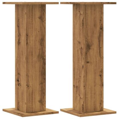 Supporti Altoparlanti 2 pz Rovere 30x30x80 cm in Multistrato - homemem39