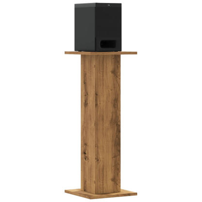 Supporti Altoparlanti 2 pz Rovere 30x30x80 cm in Multistrato - homemem39