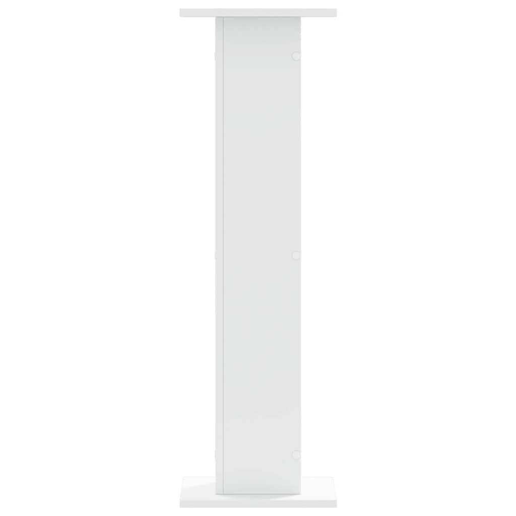 Supporti Altoparlanti 2 pz Bianchi 30x30x95cm Legno Multistrato - homemem39