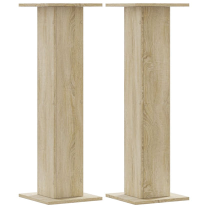 Supporti Altoparlanti 2 pz Rovere 30x30x95 cm in Multistrato - homemem39
