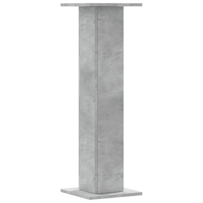 Supporti Altoparlanti 2 pz Grigio 30x30x95 cm Legno Multistrato - homemem39