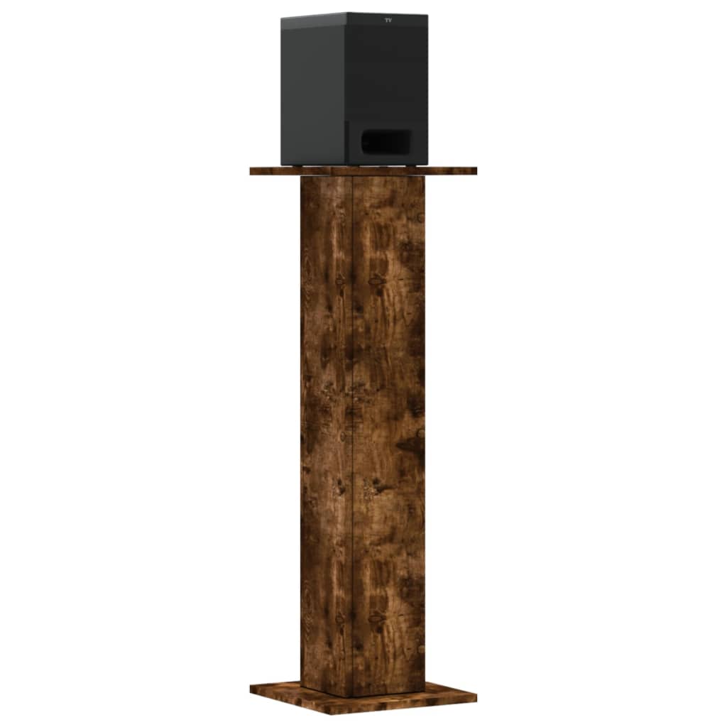 Supporti Altoparlanti 2 pz Rovere 30x30x95 cm Legno Multistrato - homemem39