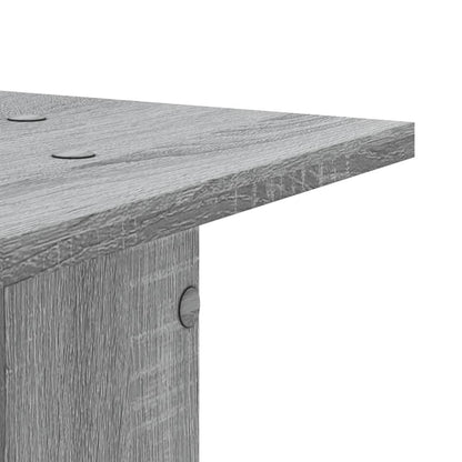 Supporti Altoparlanti 2 pz Grigio 30x30x95 cm in Multistrato - homemem39
