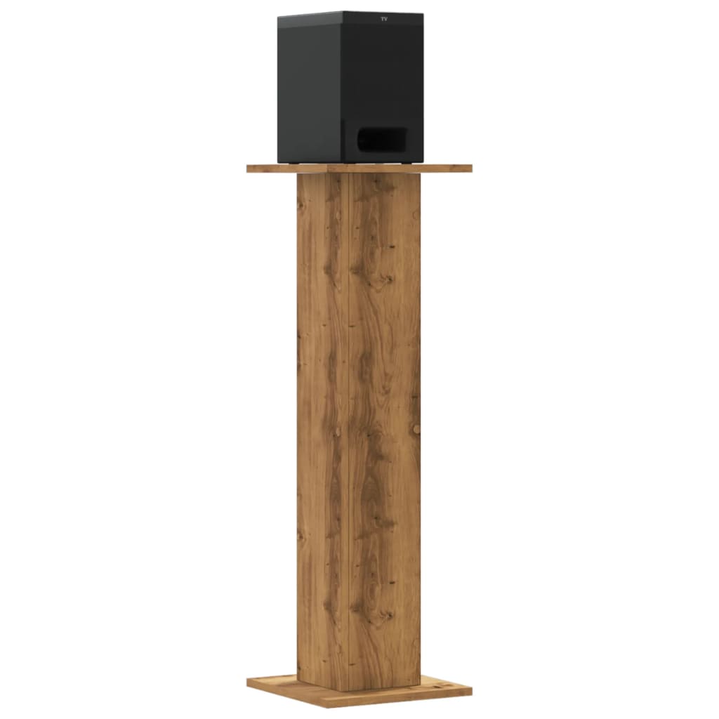Supporti Altoparlanti 2 pz Rovere 30x30x95 cm in Multistrato - homemem39