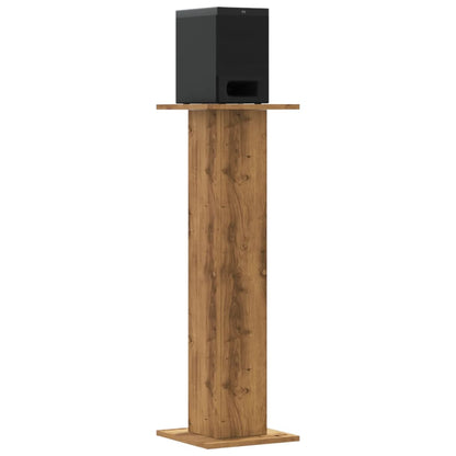 Supporti Altoparlanti 2 pz Rovere 30x30x95 cm in Multistrato - homemem39