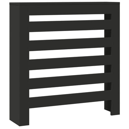 Copertura Termosifone Nera 78x20x82 cm Legno Multistrato - homemem39